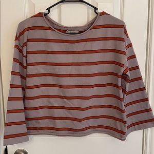 Madewell boxy crop sweater, size small